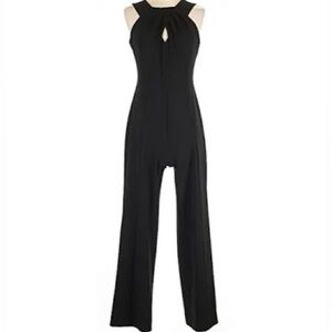 Calvin Klein Keyhole Jumpsuit - Black - Size 8